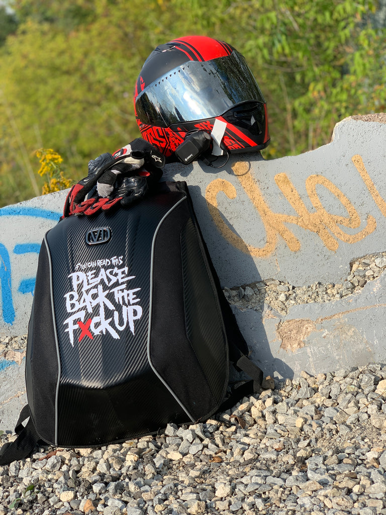 Motorcycle Backpack - Hard Shell - 6Foot4Honda